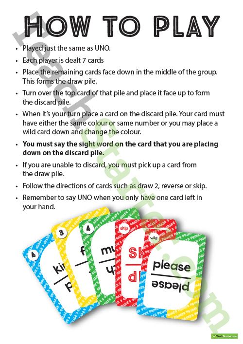 Uno game instructions pdf